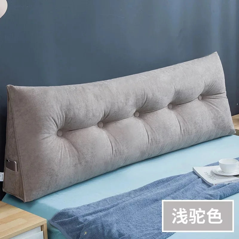 Coussin en tete de lit Grand Dossier Velours Déhoussable