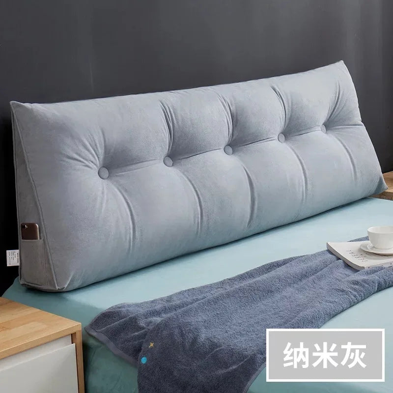 Coussin tete de lit Grand Coussin Dossier Velours Doux