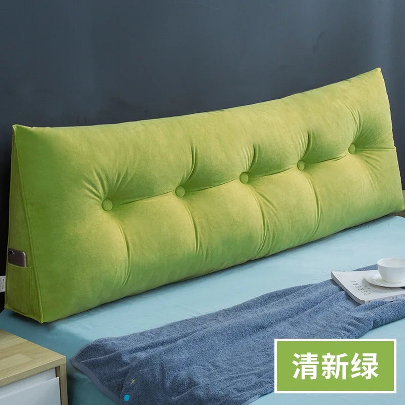 Coussin en tete de lit Chevet Velours Déhoussable Multifonction