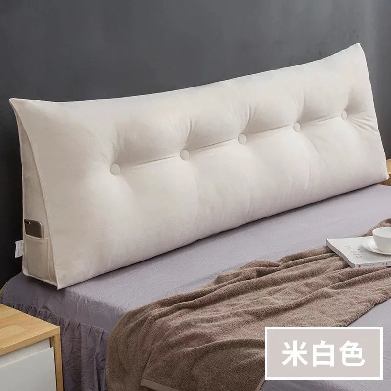 Coussin en tete de lit de Chevet Velours Moelleux Déhoussable