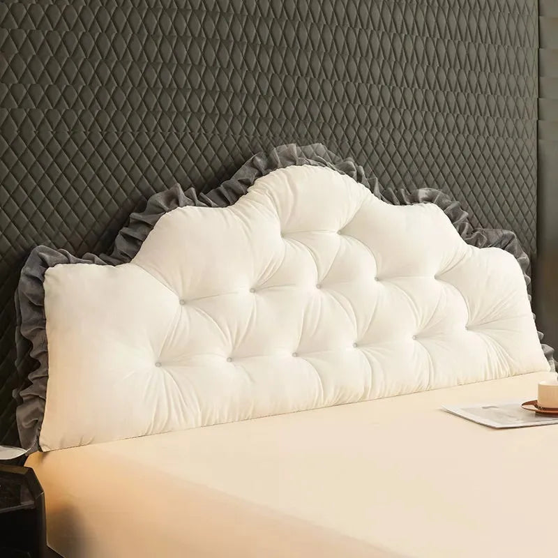 Coussin tete de lit Dossier Tête de Lit Douillet Volants Chic