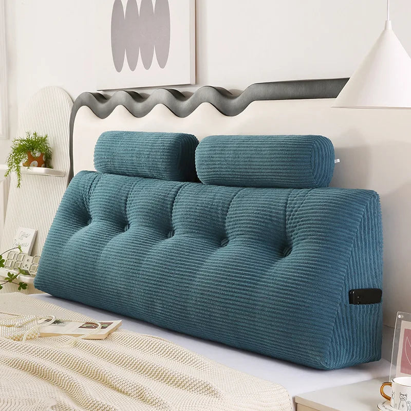 Coussin tete de lit Triangle Canapé Sol Polyvalent Confort