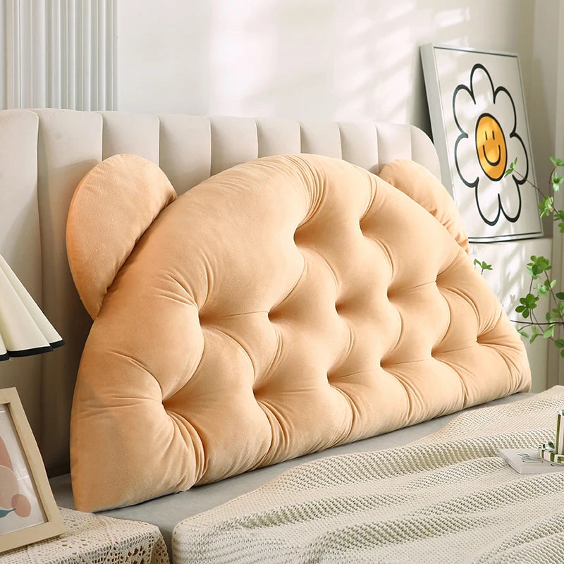 Coussin en tete de lit Enfant Velours Ourson Moelleuse