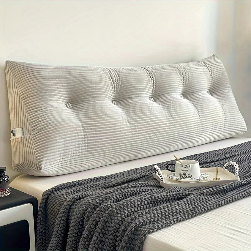 Coussin en tete de lit de Lecture Rayé Déhoussable Confort Ergonomique