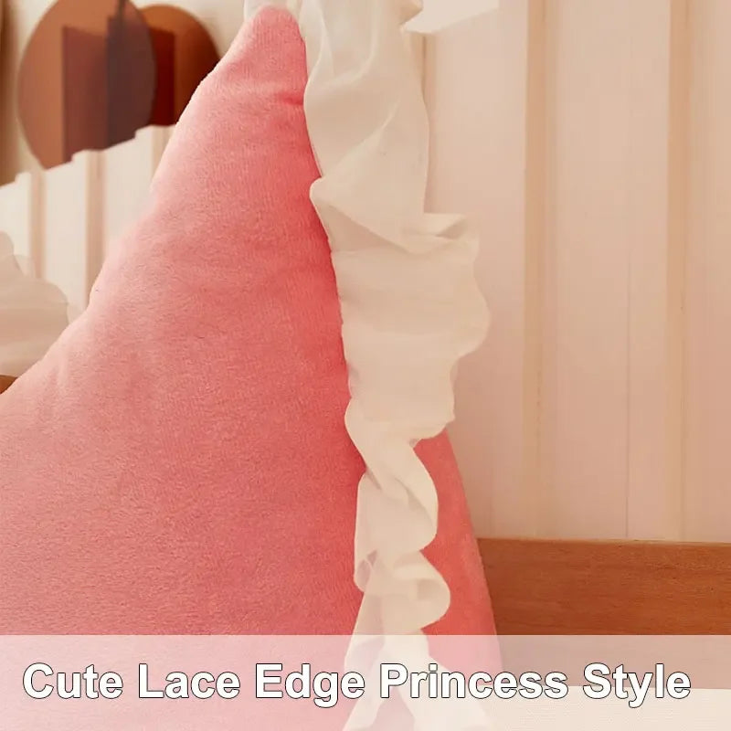 Coussin tete de lit Dossier Couronne Princesse Rose