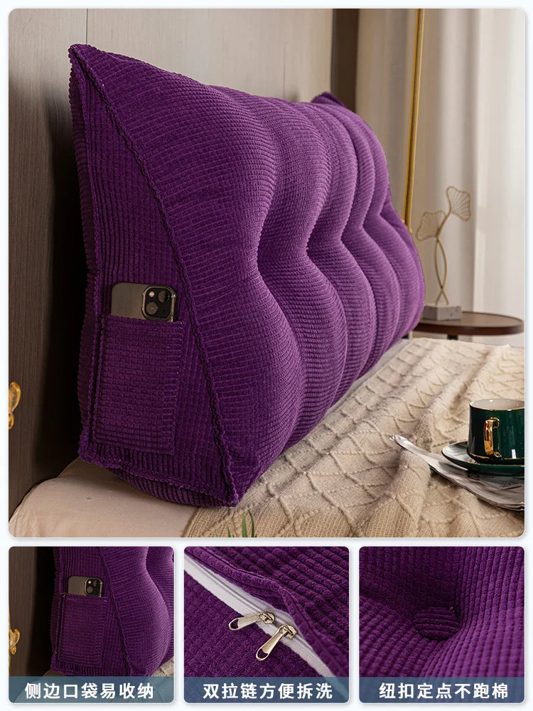 Coussin tete de lit Grand Coussin Dossier Lit Canapé Déhoussable