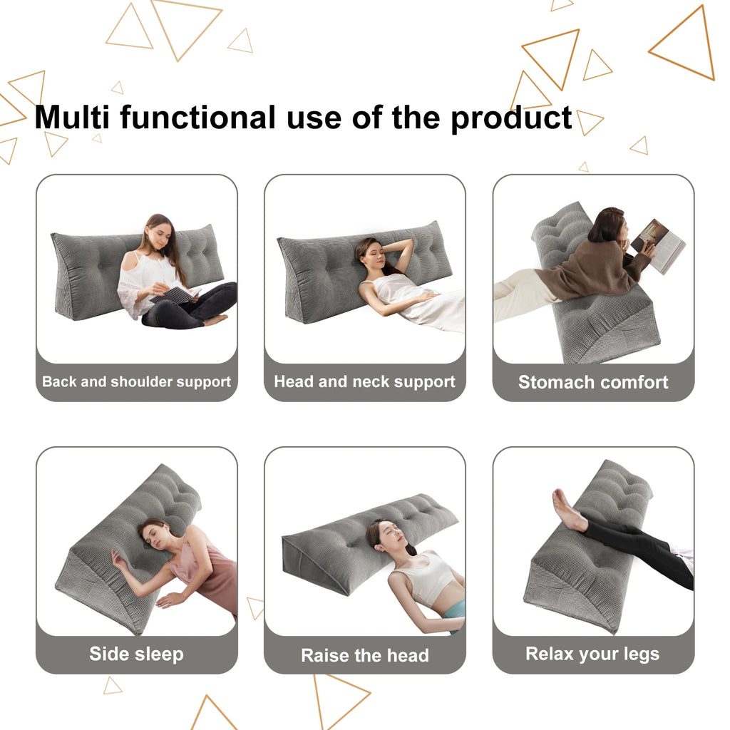 Coussin en tete de lit Dossier Ergonomique : Confort & Style