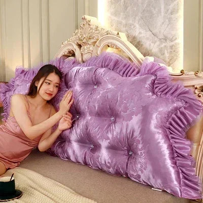 Coussin en tete de lit Couronne Princesse Lavable - Grand