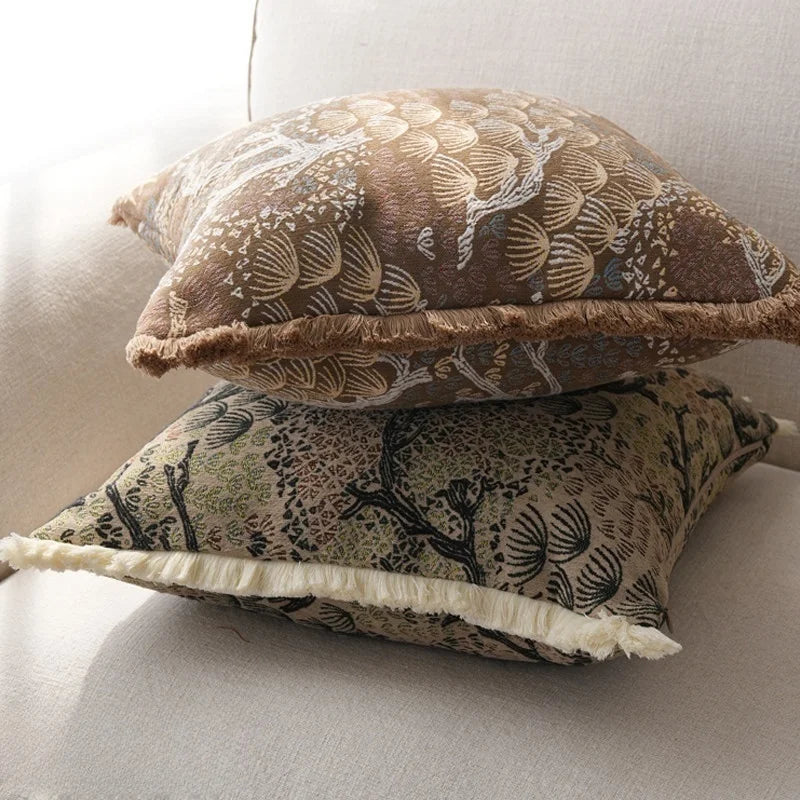 Coussin en tete de lit Déco Chinois Pin Rétro 35x90