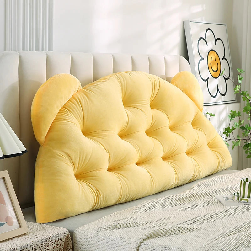 Coussin en tete de lit Ourson Velours Enfant Confort