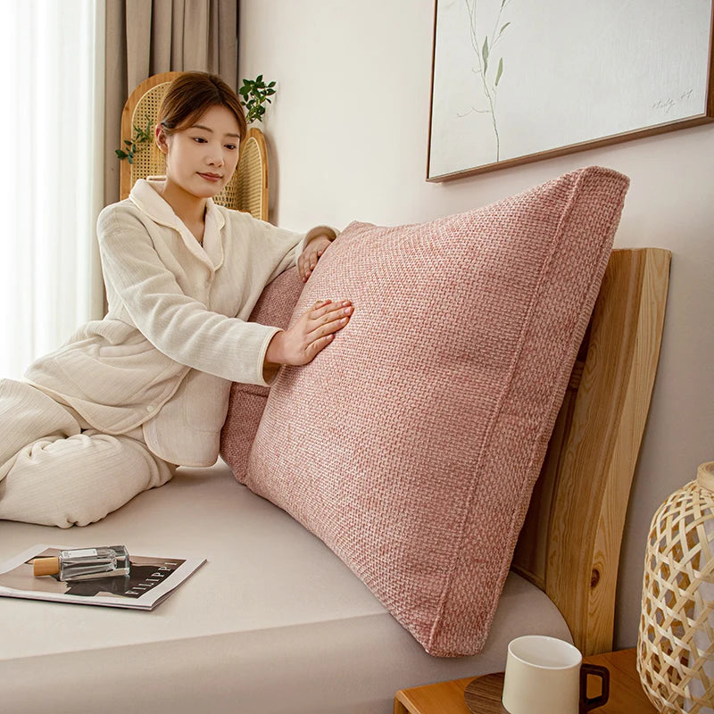 Coussin tete de lit Dossier de Lit Chenille Grand Confort