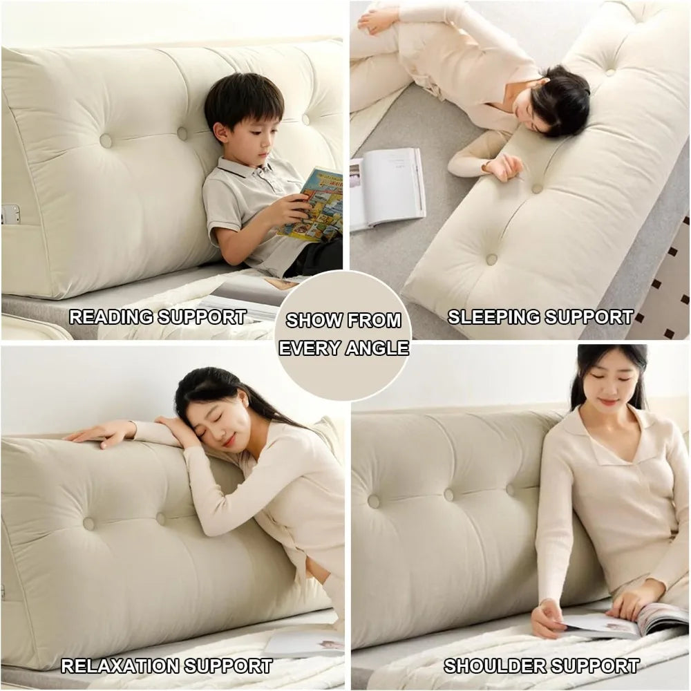 Coussin en tete de lit Lecture Triangle Moderne