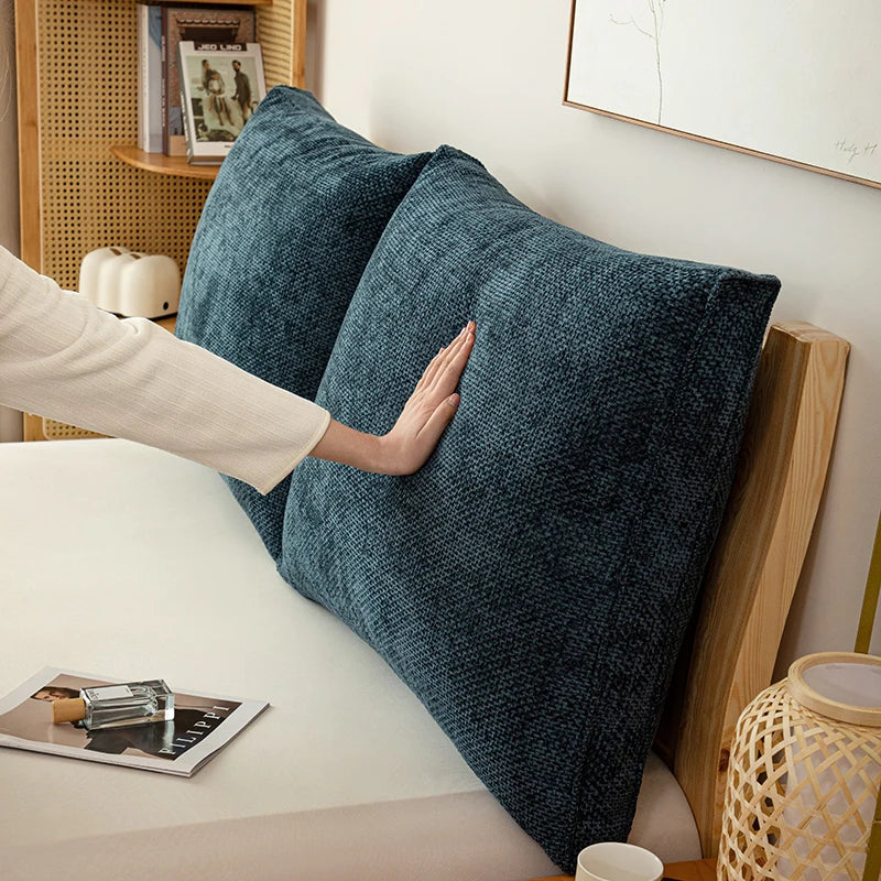 Coussin tete de lit Grand Coussin Dossier Lit Chenille Confort