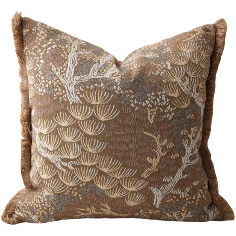 Coussin en tete de lit en patchwork