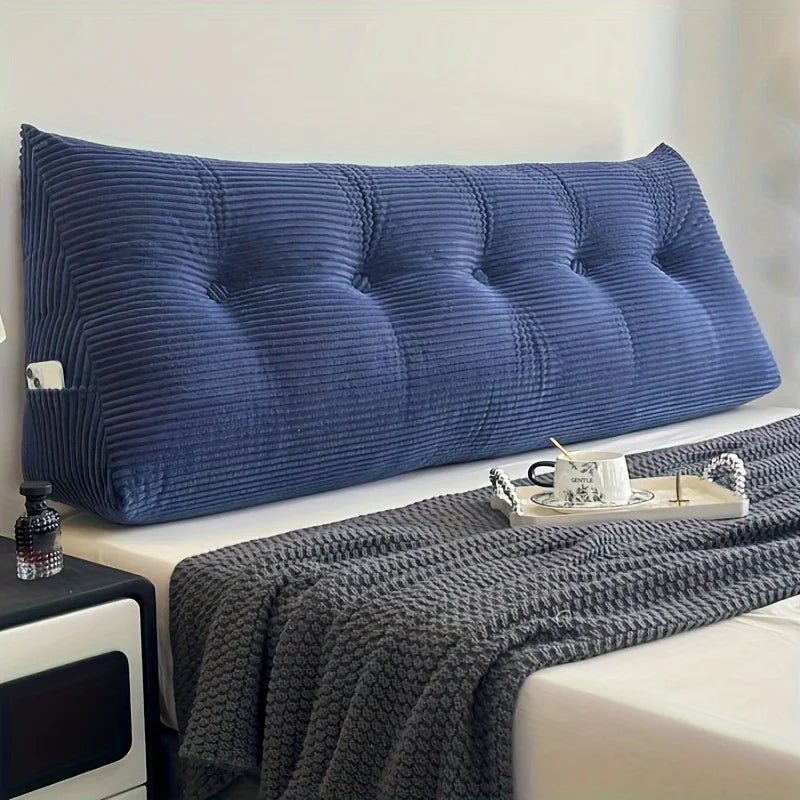 Coussin en tete de lit de Lecture Rayé Déhoussable Confort Ergonomique