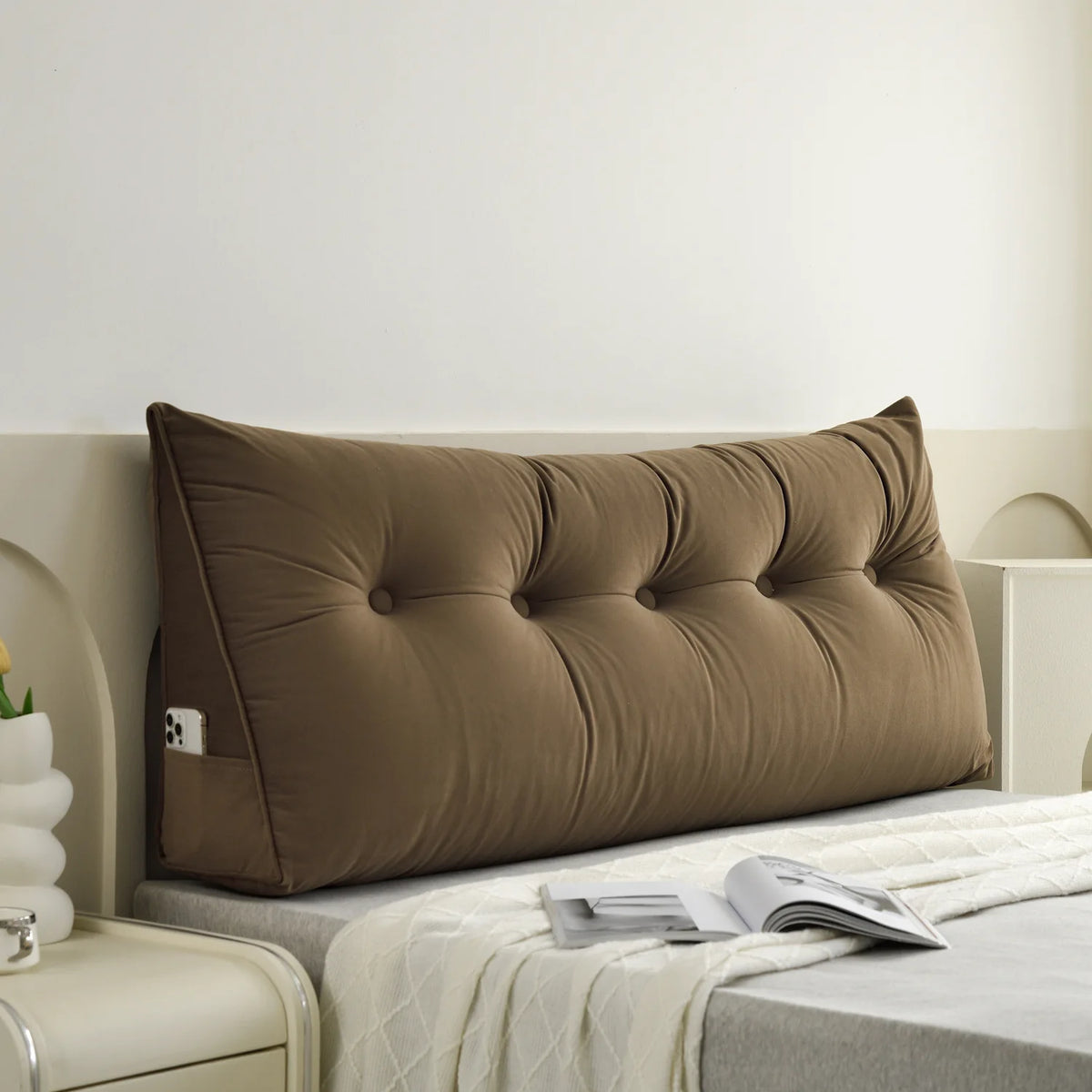 Coussin en tete de lit Triangulaire Confort