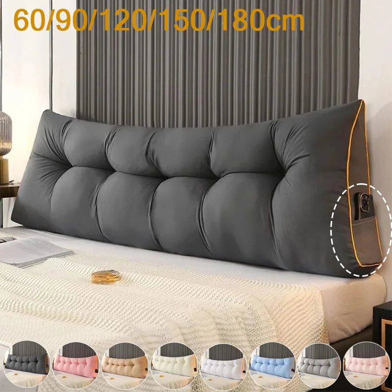 Coussin en tete de lit Dossier Triangle, Confort et Poches Pratiques