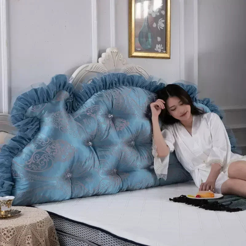 Coussin tete de lit Dossier Tête de Lit Princesse Couronne Déhoussable