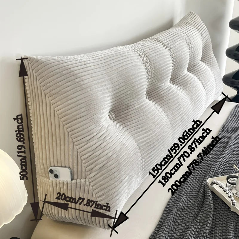 Coussin en tete de lit de Lecture Rayé : Soutien et Style