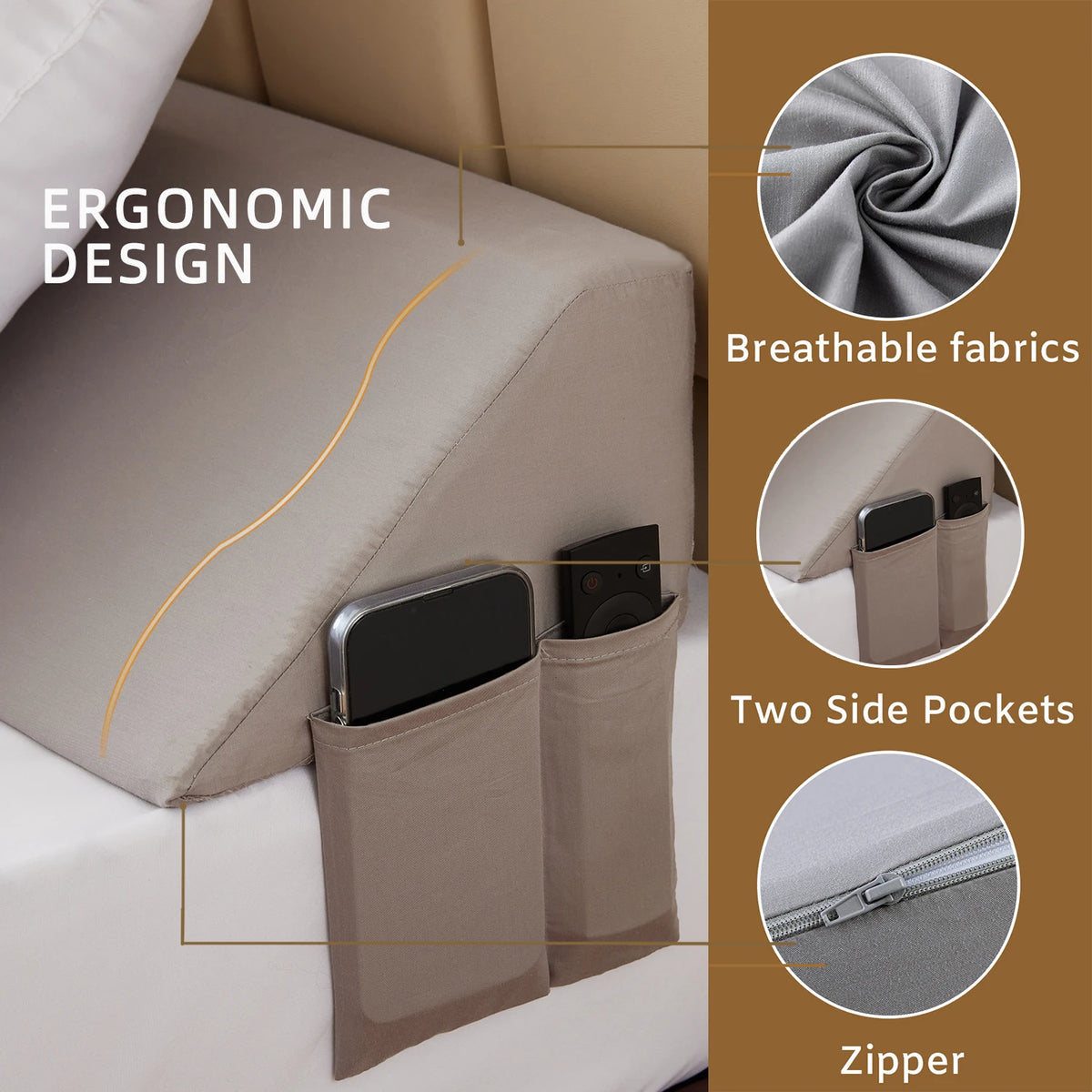 Coussin en tete de lit Cale-Tête King Size Confort Optimal