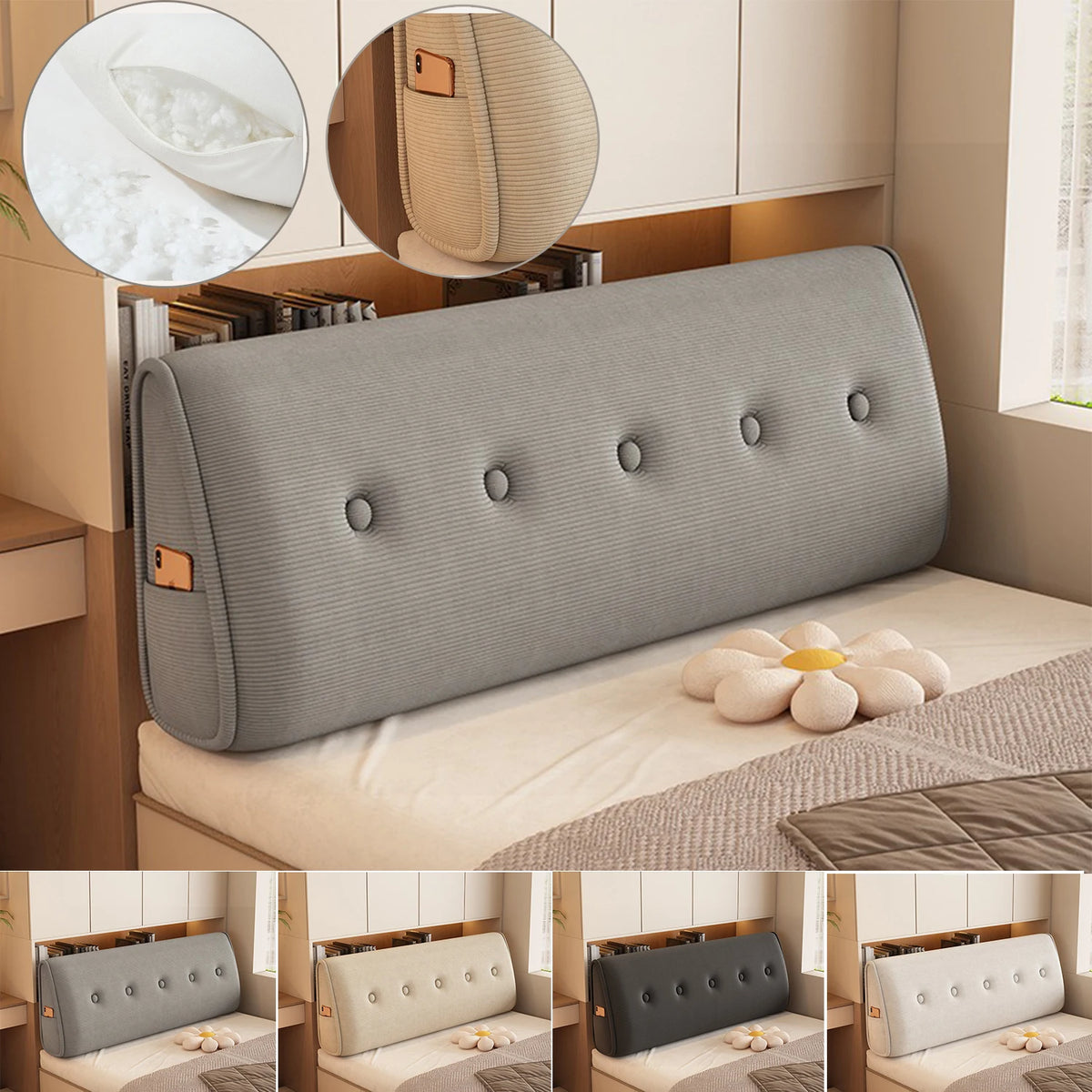 Coussin en tete de lit Triangle Confort