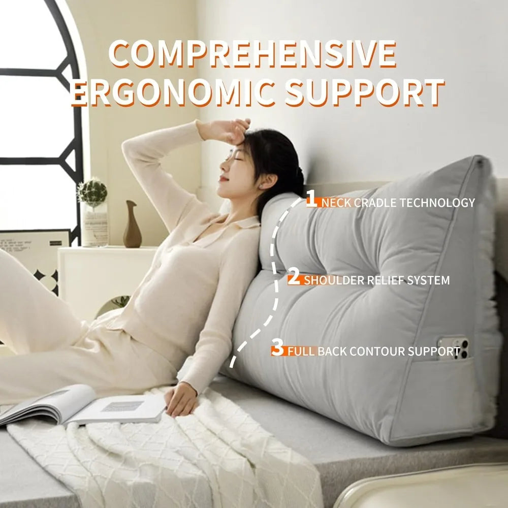 Coussin en tete de lit Dossier Triangulaire Confort Optimal