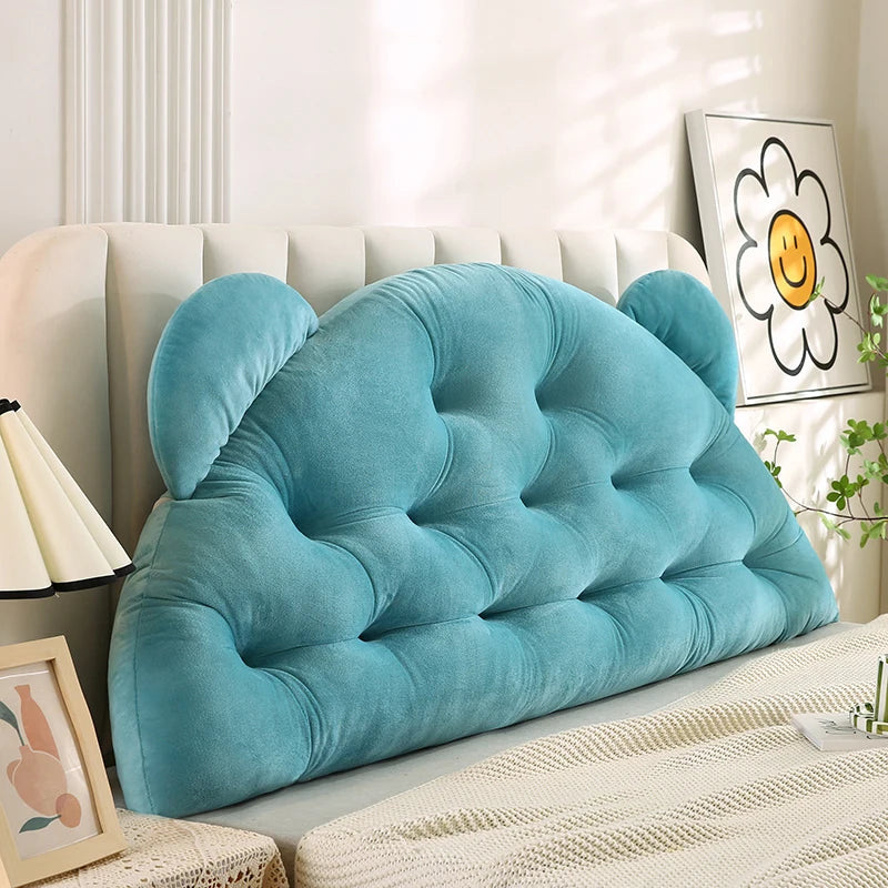 Coussin en tete de lit Velours Oreilles Ours Enfant