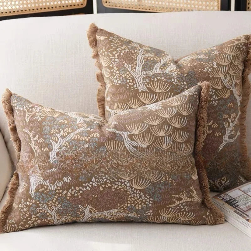 Coussin en tete de lit Déco Chinois Pin Rétro 35x90