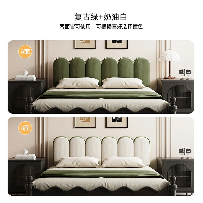 Coussin en tete de lit en forme de gros coussin