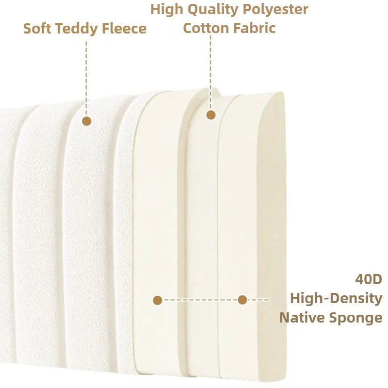 Coussin en tete de lit Teddy : Douceur Durable